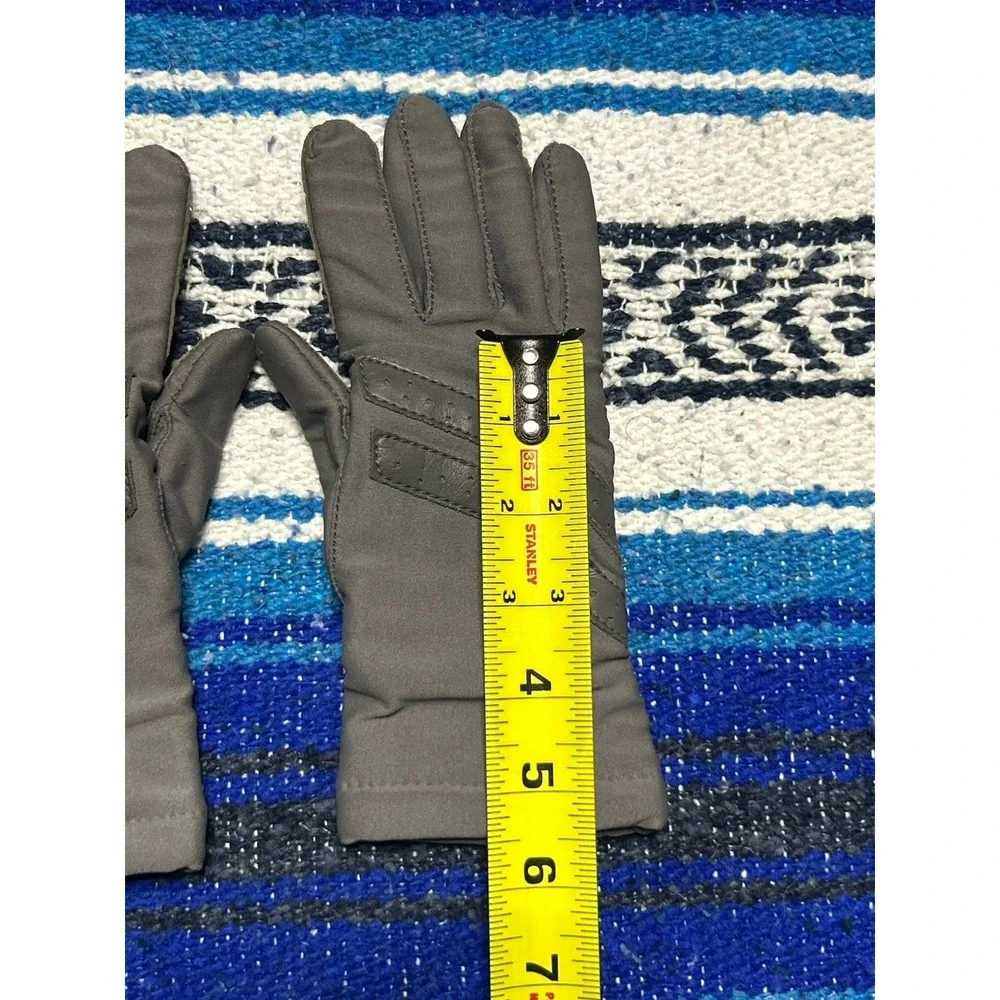 Vintage Sheer Energy Driving Gloves Women's Ladies Gray Lined One Size Grip